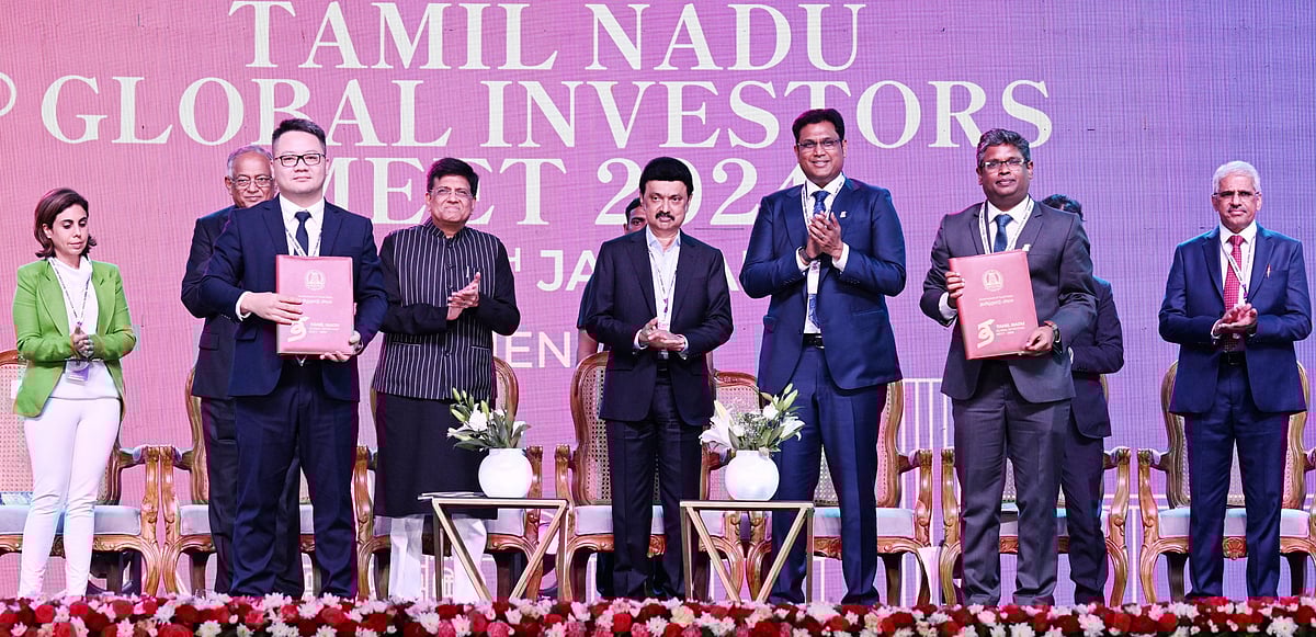 2 நாட்கள் 6.64 லட்சம் கோடிக்கு முதலீடுகள் - 26 லட்சம் பேருக்கு வேலை வாய்ப்பு : முதலமைச்சர் மு.க.ஸ்டாலின்!