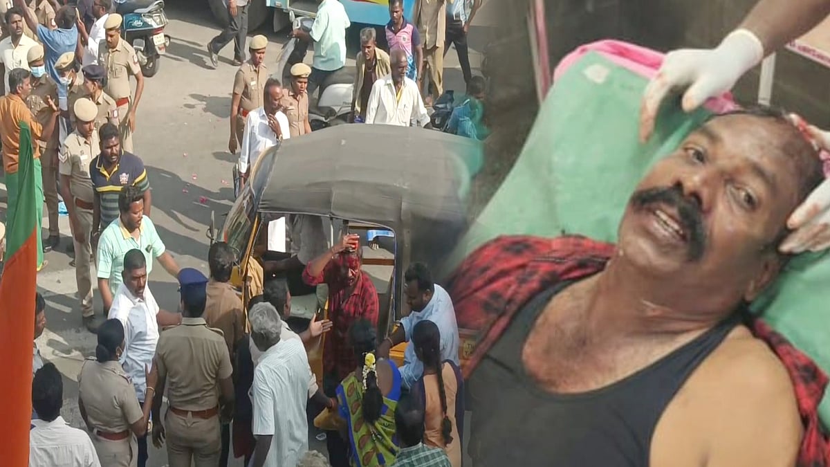 சரிந்த 50 அடி கொடி கம்பம்: ரத்த வெள்ளத்தில் பாஜக தொண்டர்... கண்டுகொள்ளாமல் கையசைத்தபடி சென்ற அண்ணாமலை !