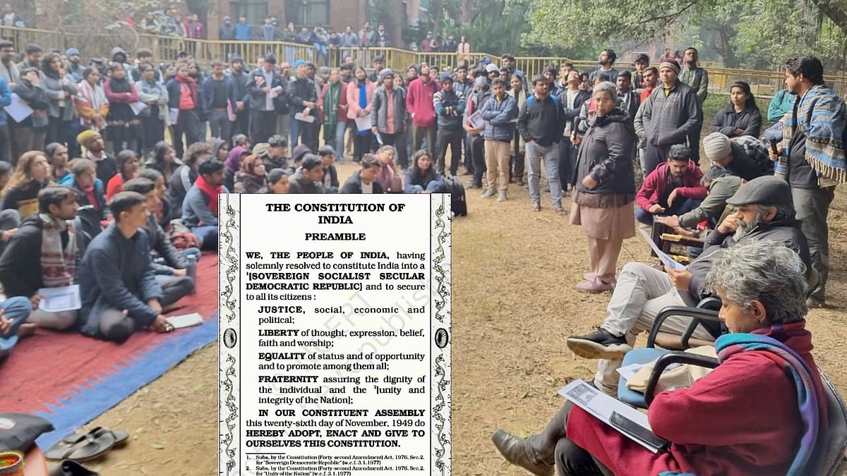 நடிகர்கள் முதல் மாணவர்கள் வரை... இணையத்தில் வைரலாகும் அரசியலமைப்பு சட்டத்தின் முகப்புரை - பின்னணி என்ன ?