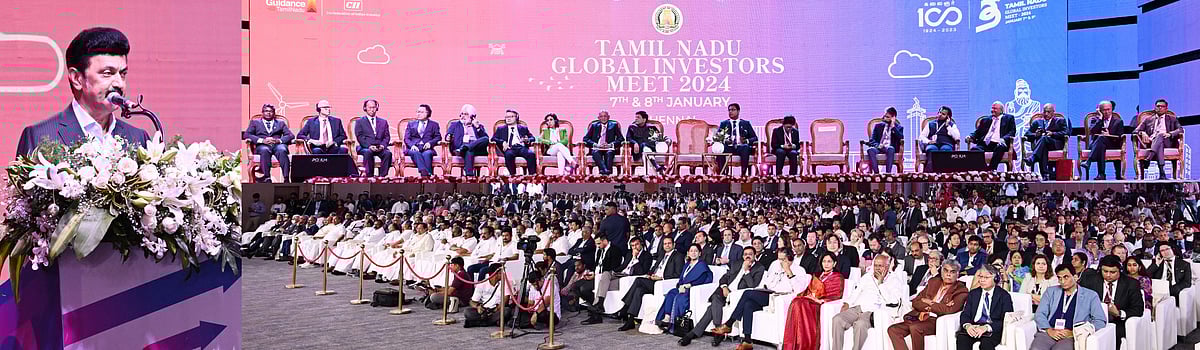 2 நாட்கள் 6.64 லட்சம் கோடிக்கு முதலீடுகள் - 26 லட்சம் பேருக்கு வேலை வாய்ப்பு : முதலமைச்சர் மு.க.ஸ்டாலின்!