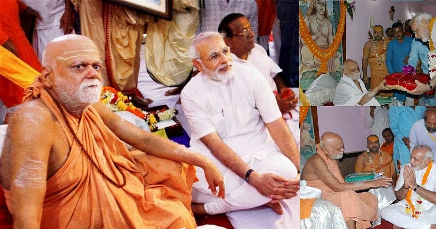 "அவர் ராமர் சிலையை தொடுவதை பார்த்து நான் கைதட்ட வேண்டுமா ?" - மோடிக்கு பூரி சங்கராச்சாரியார் எதிர்ப்பு !