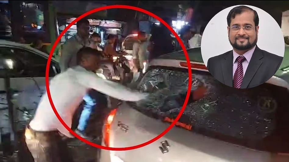 நடுரோட்டில் ஊடகவியலாளர் கார் கண்ணாடியை உடைத்த பாஜகவினர்... பாஜக கூட்டணி மாநிலத்தில் தொடரும் அவலம் !