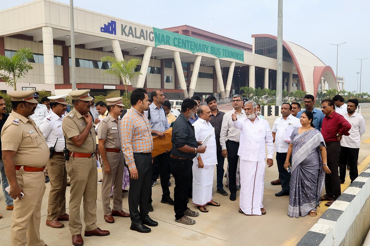 புதிய பேருந்து நிலையம்: “90% அடிப்படை தேவைகள் நிறைவேற்றியுள்ளது திராவிட மாடல் அரசு” - அமைச்சர் சேகர்பாபு!