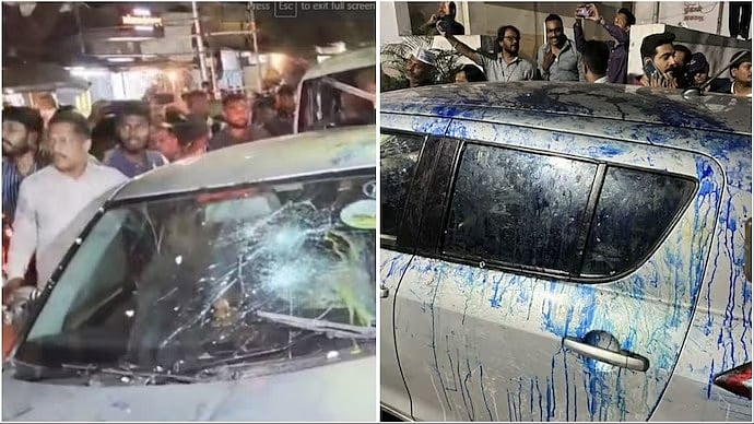 நடுரோட்டில் ஊடகவியலாளர் கார் கண்ணாடியை உடைத்த பாஜகவினர்... பாஜக கூட்டணி மாநிலத்தில் தொடரும் அவலம் !