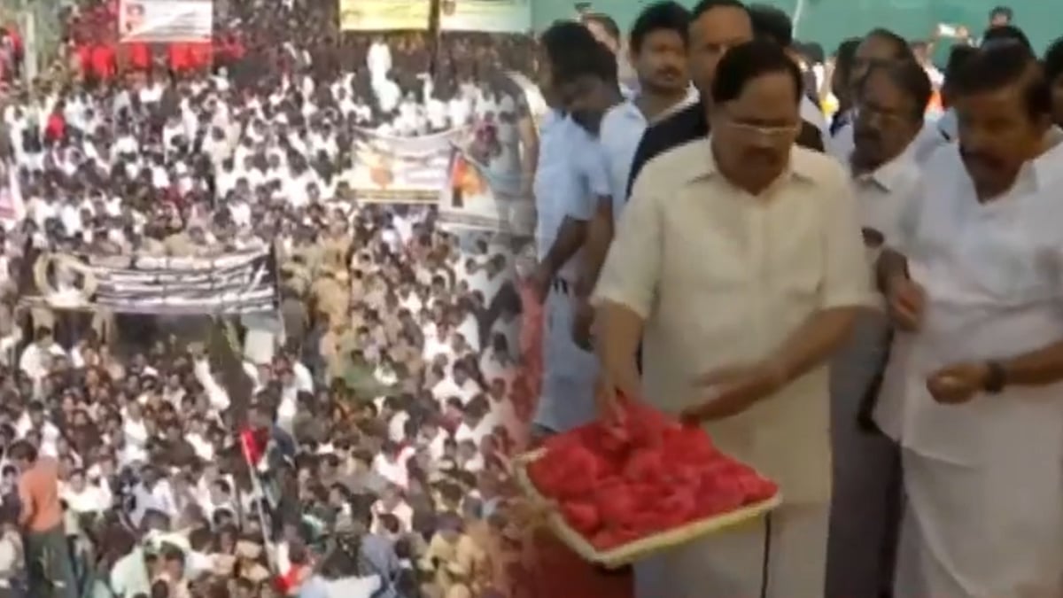 பேரறிஞர் அண்ணாவின் 55-வது நினைவு தினம் : தி.மு.க சார்பில் அமைதி பேரணி : அண்ணா நினைவிடத்தில் மரியாதை ! 