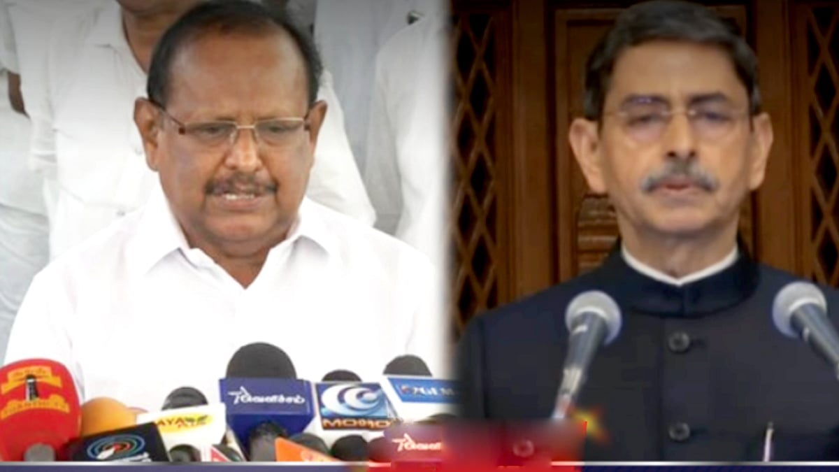 சட்டப்பேரவை விவகாரம் : “ஆளுநர் ரிமோட் மூலம் இயங்குபவர்...” - அமைச்சர் ரகுபதி பேட்டி !