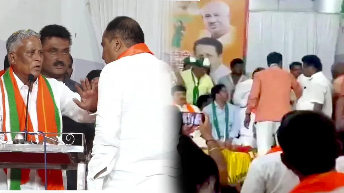 BJP vs JDS கூட்டணி பேச்சுவார்த்தை : மேடையிலேயே வெடித்த மோதல்... பாஜக கூட்டணியில் மேலும் ஒரு அதிர்ச்சி !