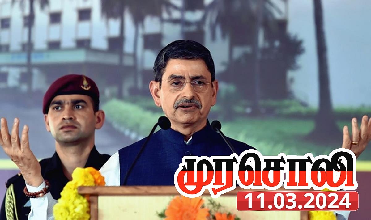 “மன்னரையும், குருமார்களையும் எதிர்த்த வைகுண்டருக்கும் சனாதன ஸ்டிக்கரை ஒட்டிய ஆளுநர்...” - முரசொலி!