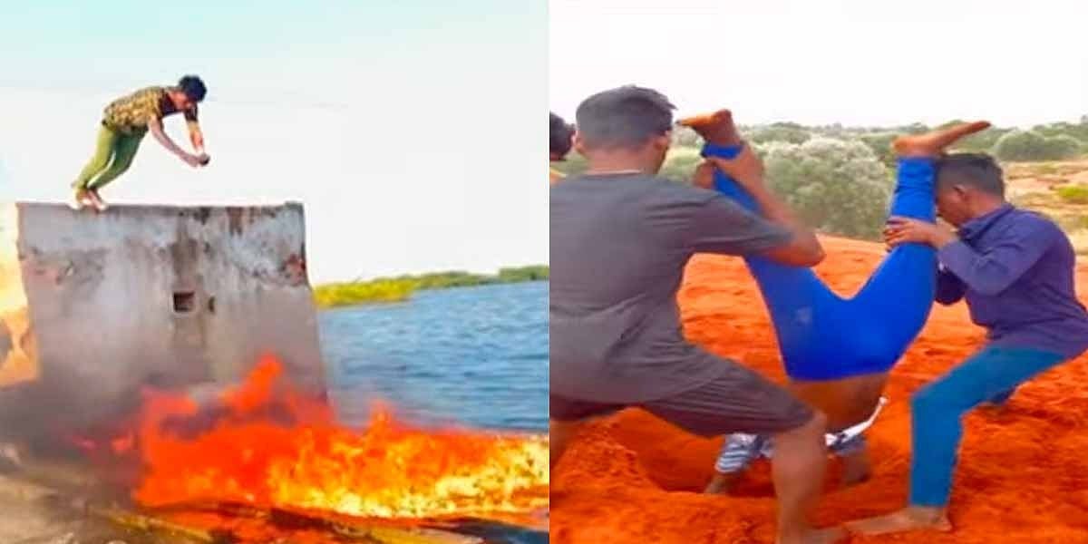 ஆற்றில் பெட்ரோல் ஊற்றி குதித்த  யூடியூபர்: Views-காக அபாய செயலை செய்த இளைஞர்கள்: இறுதியில் நேர்ந்த சோகம்!