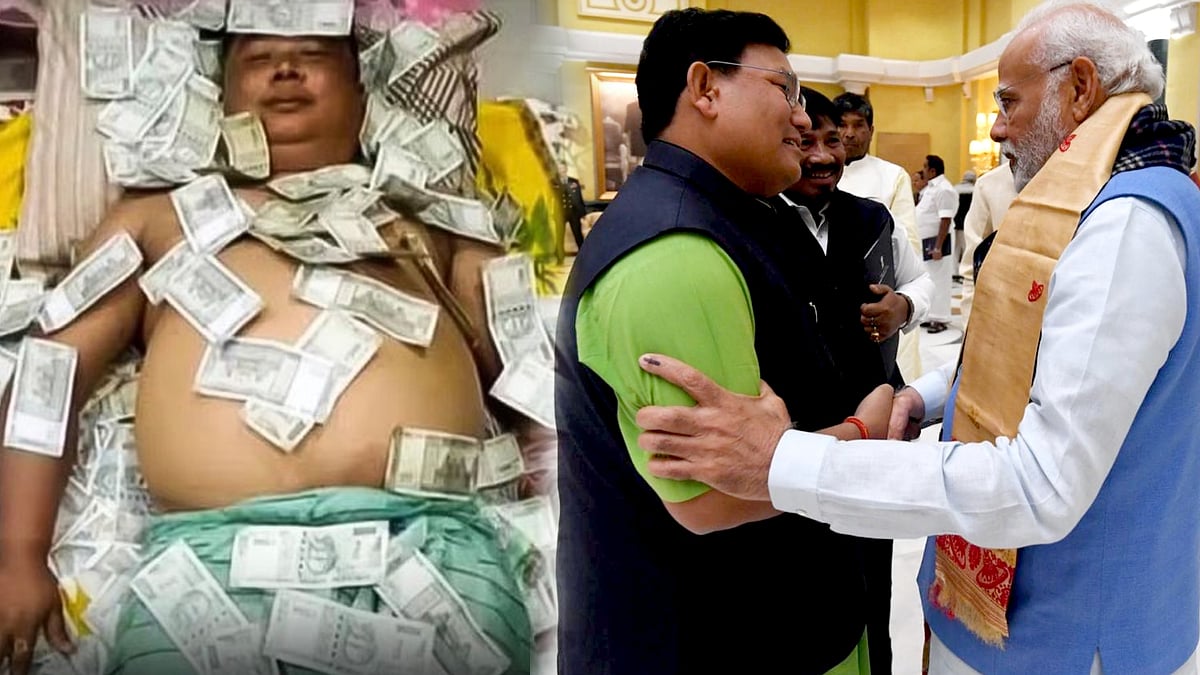 பணக்குவியலில் படுத்திருக்கும் பாஜக கூட்டணி கட்சி நிர்வாகி... வெளியான புகைப்படத்தால் குவியும் கண்டனங்கள் !