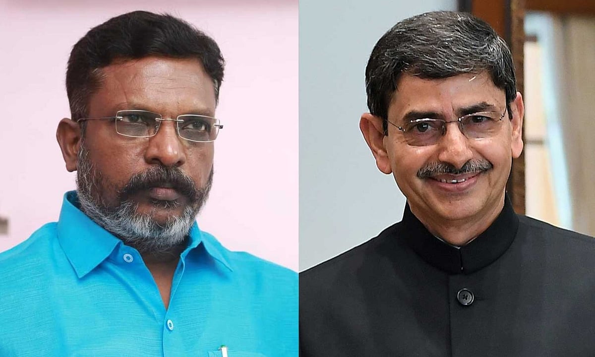 “அரசியலில் ஆசையிருந்தால் ராஜினாமா செய்து தேர்தலில் போட்டியிடட்டும்” - ஆளுநர் ரவிக்கு வி.சி.க கண்டனம் !