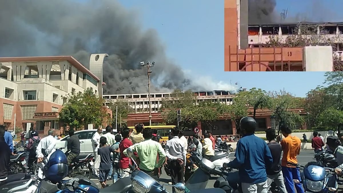 ம.பி. தலைமைச் செயலகம் தீ விபத்து : “இதன் பின்னணியில் பாஜக உள்ளது” - காங். பகிரங்க குற்றச்சாட்டு !