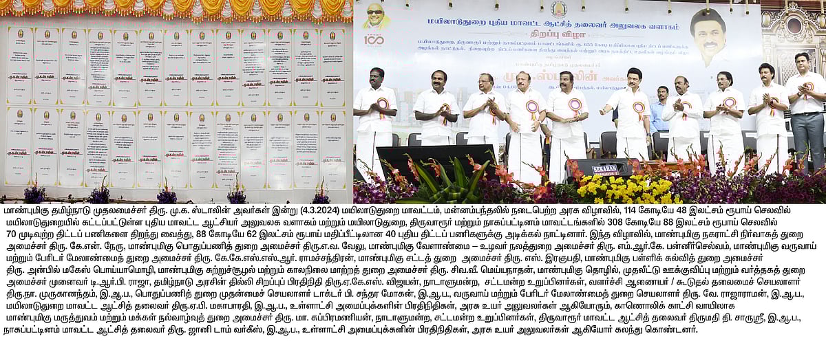 “புதிய மாவட்ட ஆட்சியர் அலுவலகம்... ரூ.655 கோடி மதிப்பிலான புதிய திட்டப் பணிகள்”: அசத்தும் தமிழ்நாடு அரசு!