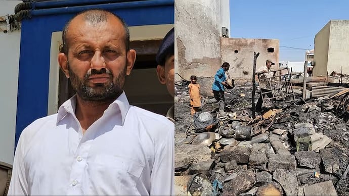 கூலி தராததால் வேலைசெய்ய மறுத்த தொழிலாளர்கள்... வீடுகளை கொளுத்திய Contractor ! - குஜராத்தில் பரபர !