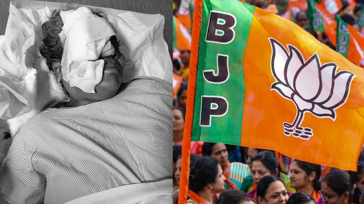 பாஜக கொடிக்கம்பம் சாய்ந்து பயங்கர விபத்து... படுகாயத்துடன் மருத்துவமனையில் அனுமதிக்கப்பட்ட பெண் !