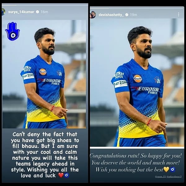 "CSK அணியின் பாரம்பரியத்தை முன்னெடுப்பாய் என நம்புகிறேன்" - ருதுராஜை பாராட்டிய சூர்யகுமார் !