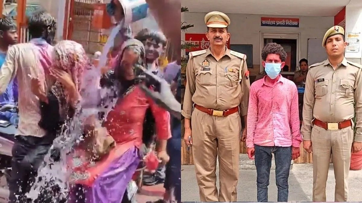 உ.பி ஹோலி பண்டிகை : இஸ்லாமியர்கள் மீது தண்ணீர் ஊற்றி ‘ஜெய் ஸ்ரீ ராம்’ முழக்கம் எழுப்பிய சிறார்கள் !