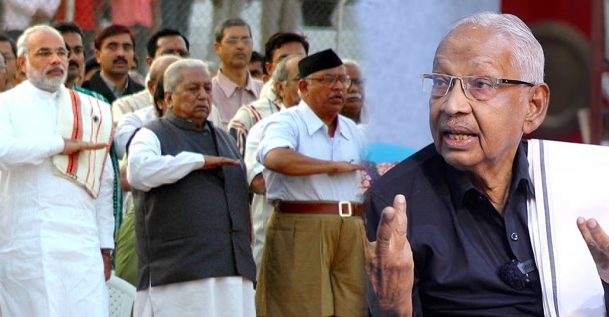 “வர்ணபேதம் ஒழியவேண்டும் என்று ஆர்.எஸ்.எஸ். கூறுமா?” - தி.க. தலைவர் கி.வீரமணி கேள்வி!