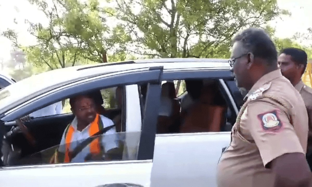 “Life முழுக்க கோர்ட்டுக்கு அலைய வச்சிருவேன்” - அதிகாரிகளை மிரட்டிய பாஜக வேட்பாளர் ஏ.பி.முருகானந்தம் !