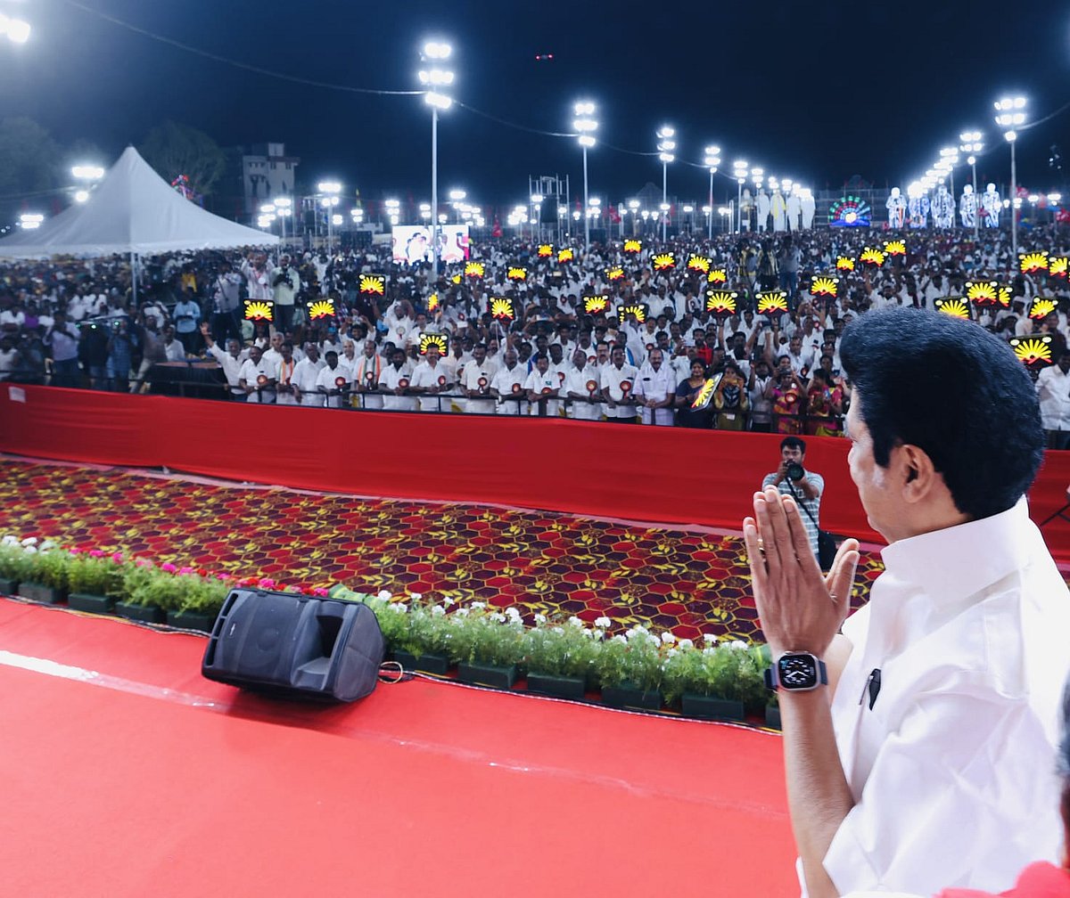 “கலவரம் செய்யும் பாஜக, திருப்பூரை மணிப்பூர் ஆக்கிடுவிடும்” : திருப்பூரில் முதலமைச்சர் மு.க.ஸ்டாலின் உரை!