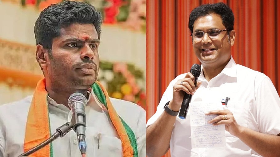 ”தூக்கத்தில் கனவு காணுகிறார் அண்ணாமலை” : அமைச்சர் டி.ஆர்.பி ராஜா பதிலடி!