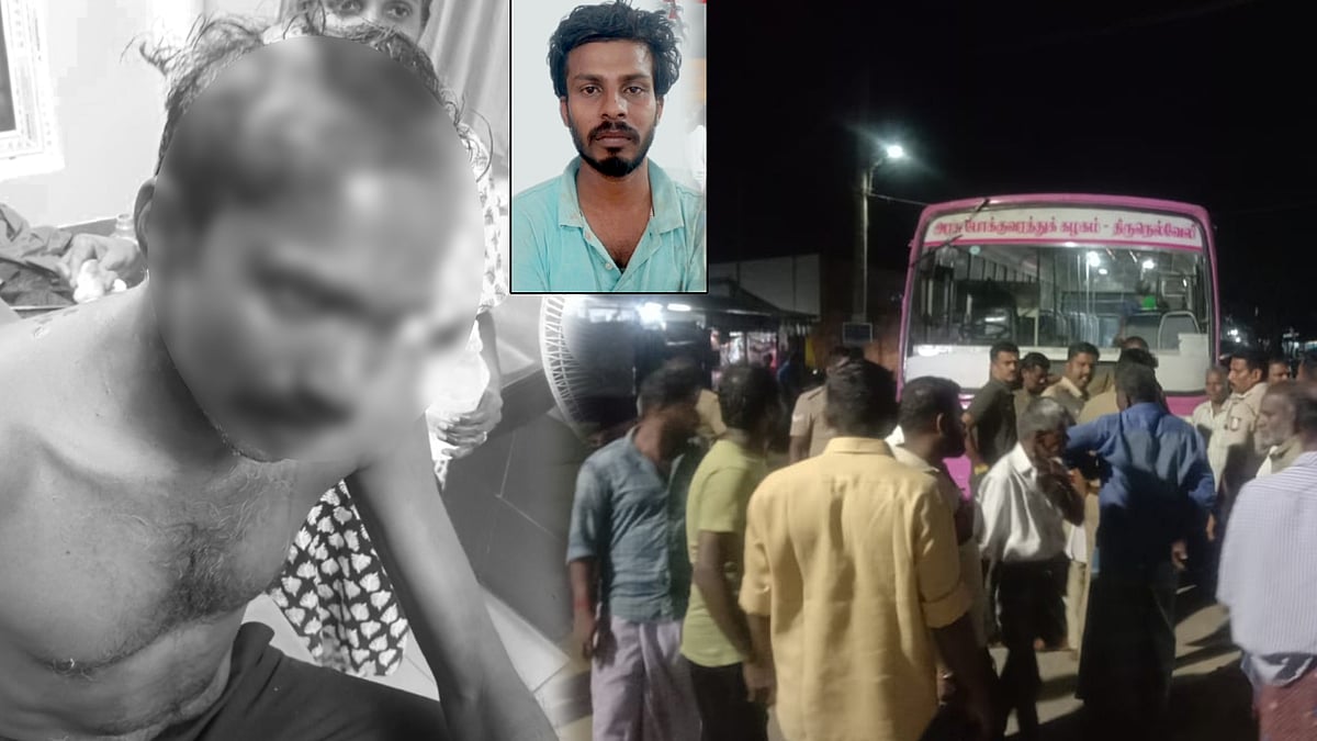 அரசுப்பேருந்தில் போஸ்டர் ஒட்ட முயன்ற பாஜக பிரமுகர்... தடுத்த ஓட்டுநரை சோடா பாட்டிலால் தாக்கிய கொடூரம்!