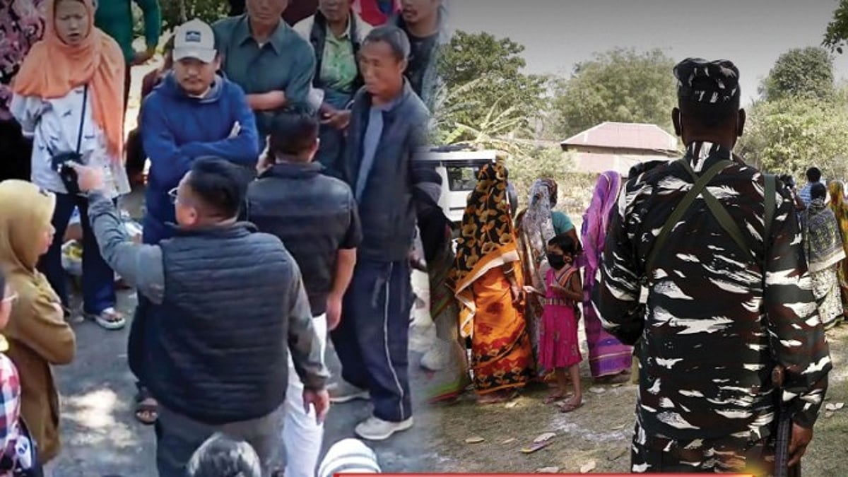 ”பாஜக கூட்டணிக்கு ஓட்டுபோடுங்க” : மணிப்பூரில் அட்டூழியம் - வேடிக்கை பார்க்கும் தேர்தல் ஆணையம்!