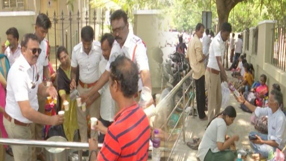 நீட் தேர்வெழுத வந்தவர்களுக்கு குடிநீர் வழங்காத தேர்வு மையம்: களத்தில் உதவிய போலீஸார் - குவியும் பாராட்டு!