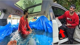 காரில் நீச்சல்குளம் : பிரபல youtuber-க்கு நேர்ந்த சோகம் - நடந்தது என்ன?