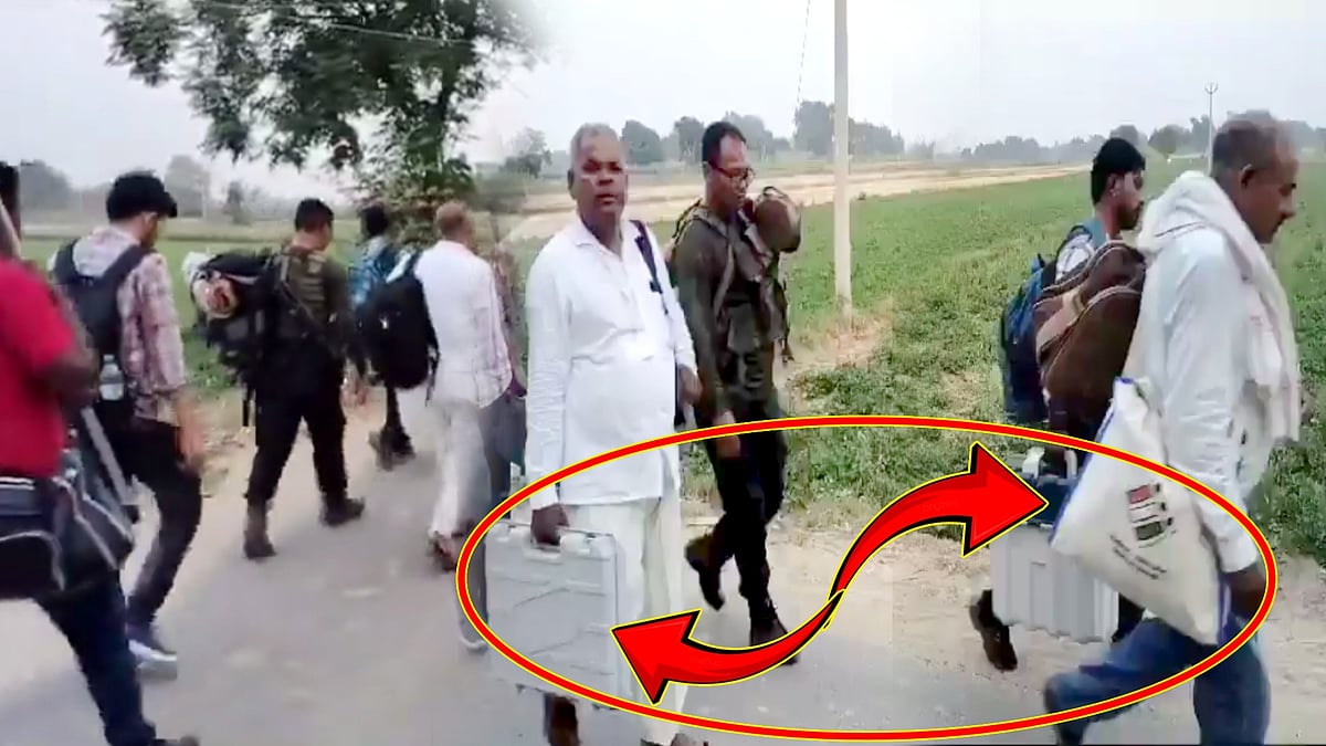 வாக்குப்பதிவு இயந்திரங்களை கையில் எடுத்துச் சென்ற அதிகாரிகள் - பாஜக ஆளும் உ.பி-யில் ஷாக் !