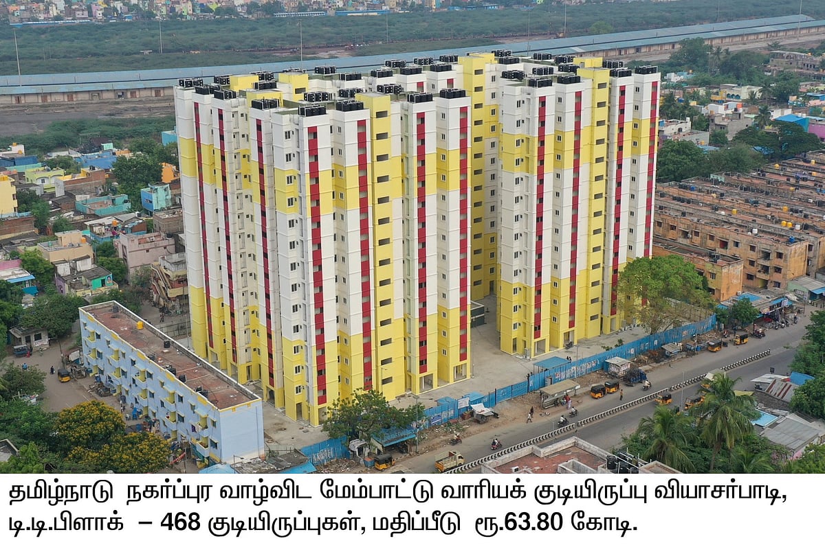 “மூன்றாண்டுகளில் 28,824 அடுக்குமாடி குடியிருப்புகள்...” : திராவிட மாடல் அரசின் புதிய சாதனை !