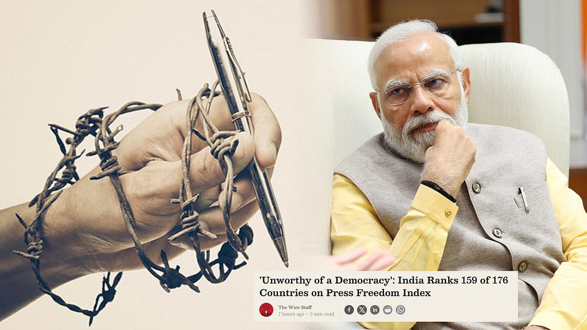 ஜனநாயகத்தன்மையை இழக்கும் இந்தியா : RSF வெளியிட்ட அதிர்ச்சி தகவல்!