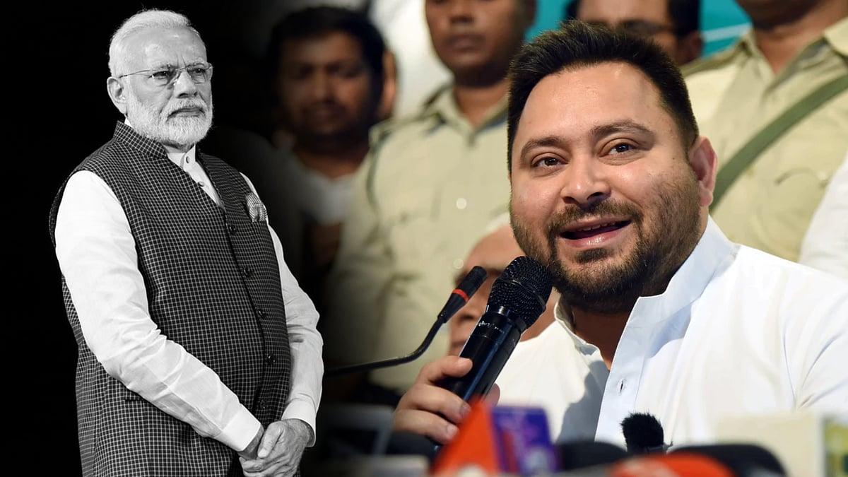 சிறையில் அடைக்கப்படுவார் என அப்பட்டமாக மிரட்டும் மோடி : “உங்களால் என்னை தொட கூட முடியாது” தேஜஸ்வி பதிலடி!