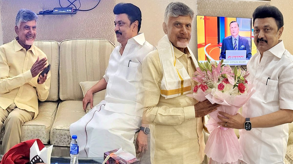 “தென்மாநிலங்களுக்காக வாதாடி, உரிமைகளை பாதுகாப்பார்” -சந்திரபாபு நாயுடுவை சந்தித்த முதல்வர் மு.க.ஸ்டாலின்!