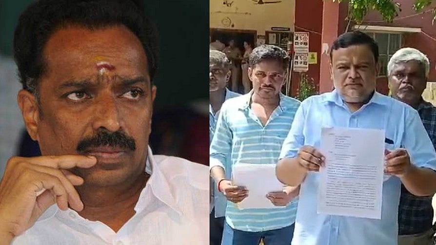 ரூ.100 கோடி நிலத்தை மிரட்டி எழுதி வாங்கிய எம்.ஆர்.விஜயபாஸ்கர் : அதிமுக பிரமுகர் புகார்!