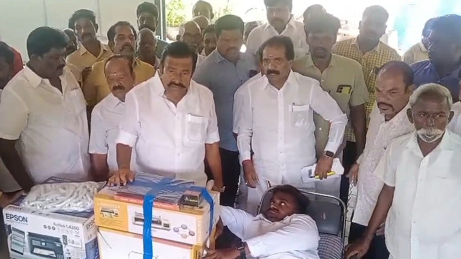 கோரிக்கை வைத்த மாற்றுத்திறனாளி : நிறைவேற்றி கொடுத்த அமைச்சர் கே.என்.நேரு!