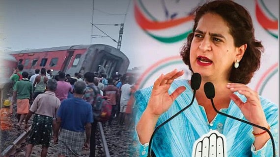ரயில் விபத்து - ”மக்களின் உயிரோடு விளையாடும் ஒன்றிய அரசு” : பிரியங்கா காந்தி விமர்சனம்!