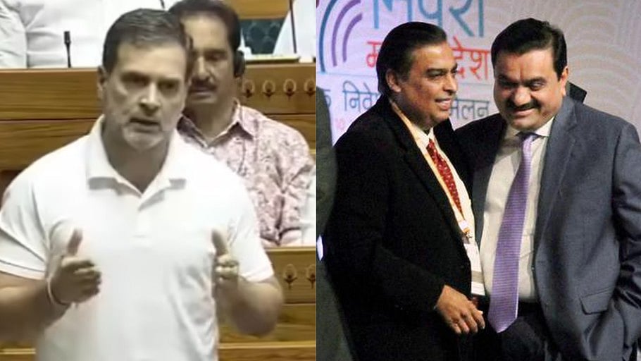 ”அதானி - அம்பானி A1, A2” : நாடாளுமன்றத்தில் அனல் தெறிக்க பேசிய எதிர்க்கட்சி தலைவர் ராகுல் காந்தி!