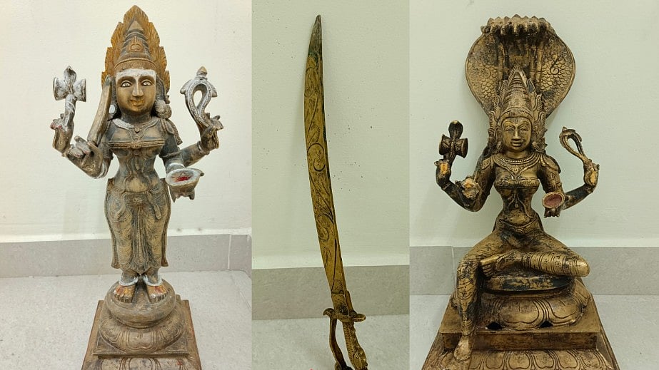 வீட்டில் பதுக்கிய கோவில் சிலைகள் - 4 பேர் கைது : நடந்தது என்ன?