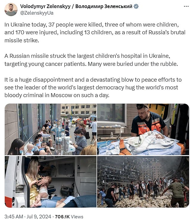 உக்ரைன் மீது ரஷ்யா ஏவுகணை தாக்குதல்... மோடியை விளாசிய ரஷ்ய அதிபர் செலன்ஸ்கி ? - பின்னணி என்ன?