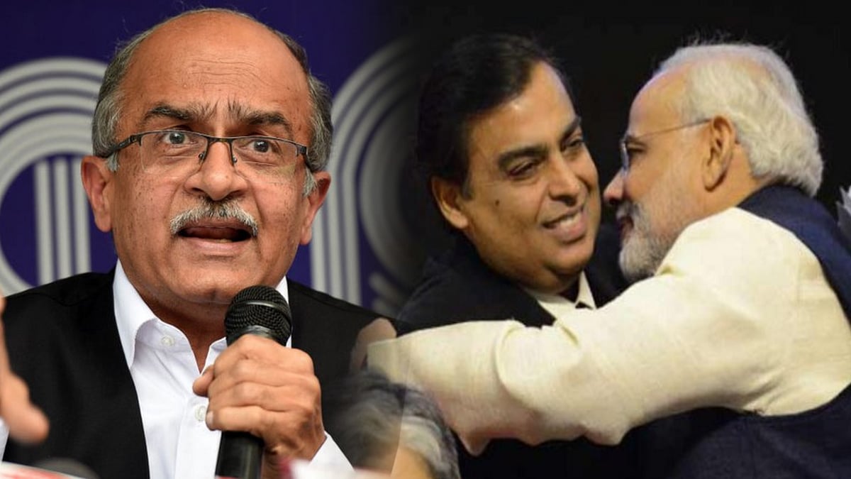 அம்பானியின் அடிமை - NDA! : மூத்த வழக்கறிஞர் பிரசாந்த் பூஷன் குற்றச்சாட்டு!