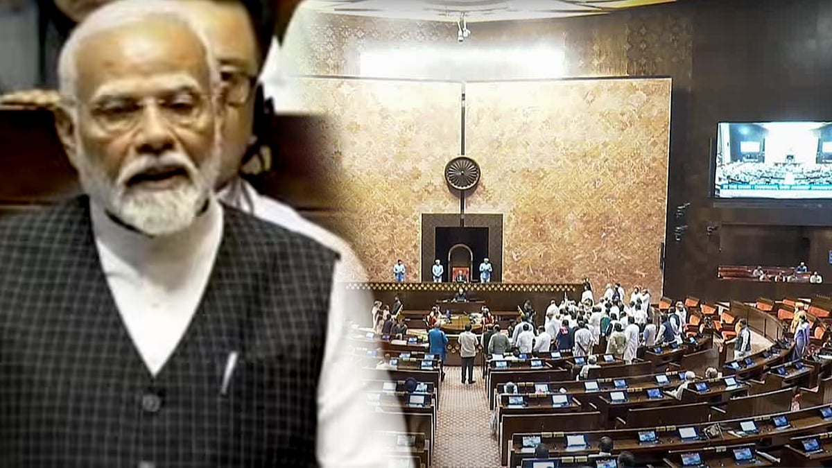 “பொய்யான தகவலை நிறுத்துங்கள்...” - மோடி பேச்சுக்கு எதிராக மாநிலங்களவையில் எதிர்க்கட்சிகள் முழக்கம்!