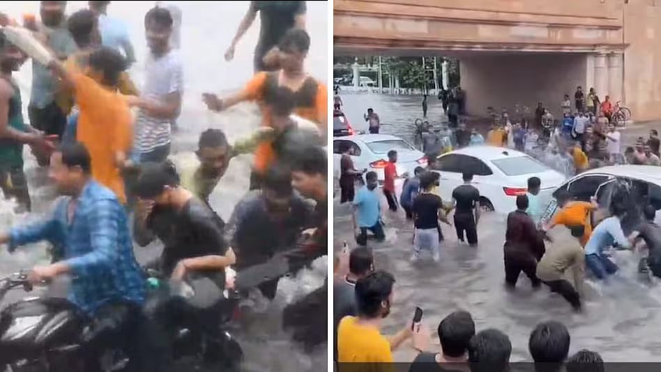 வெளுக்கும் மழையிலும் பைக்கில் சென்ற பெண்ணுக்கு பாலியல் சீண்டல்... பாதுகாப்பில்லாத பாஜக ஆளும் உ.பி.!