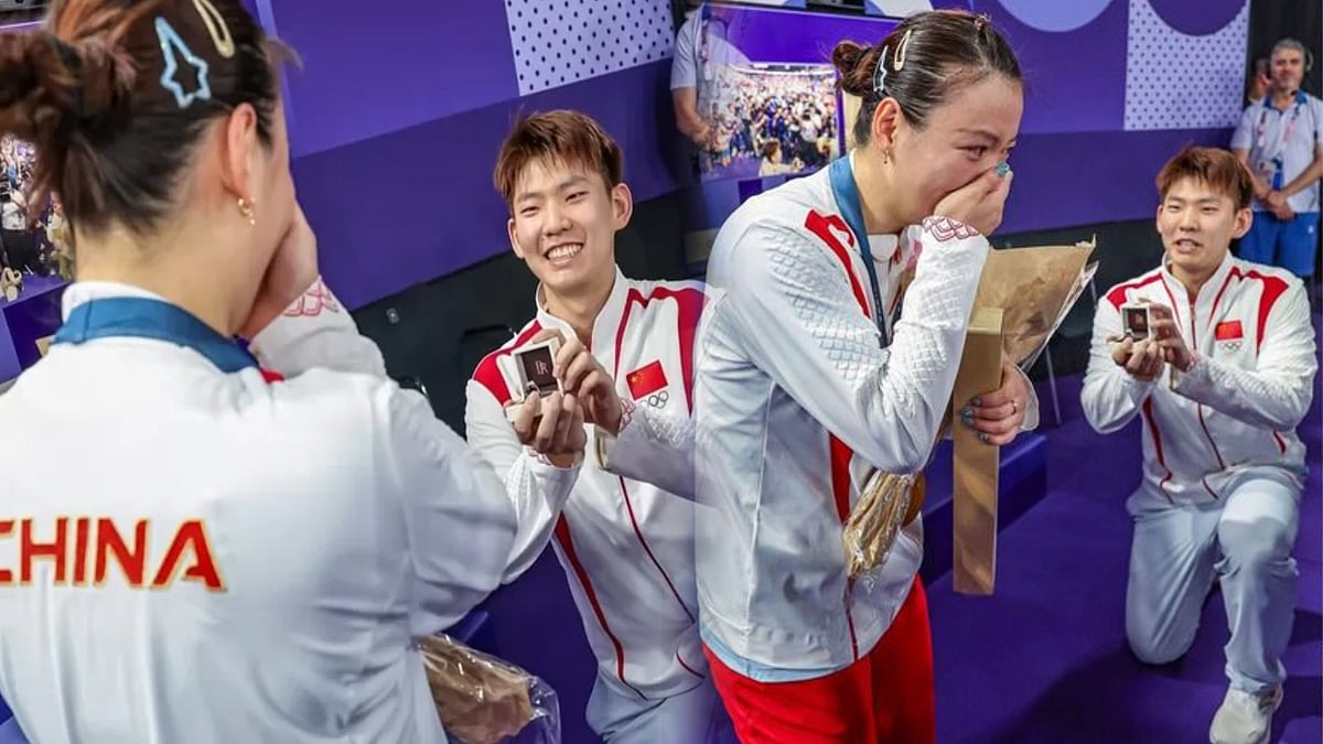 சீன வீரர்களால் காதல் களமான போட்டிக்களம்... பாரிஸ் ஒலிம்பிக்கில் நடந்த ஸ்வாரஸ்ய நிகழ்வு !