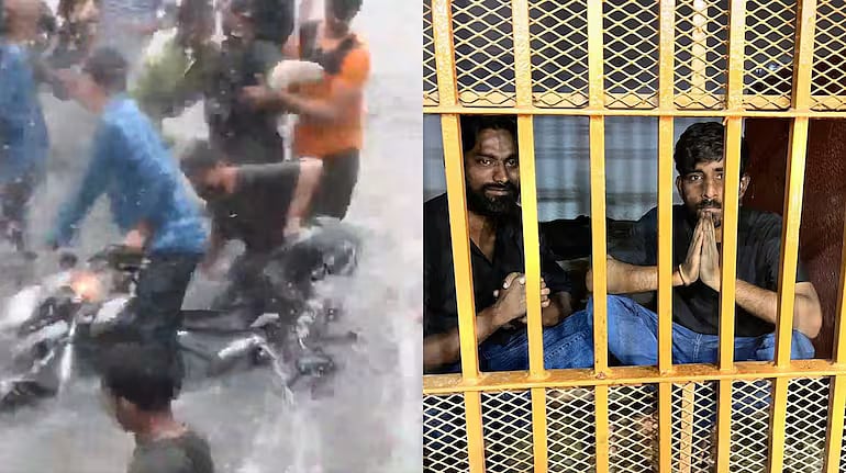 வெளுக்கும் மழையிலும் பைக்கில் சென்ற பெண்ணுக்கு பாலியல் சீண்டல்... பாதுகாப்பில்லாத பாஜக ஆளும் உ.பி.!