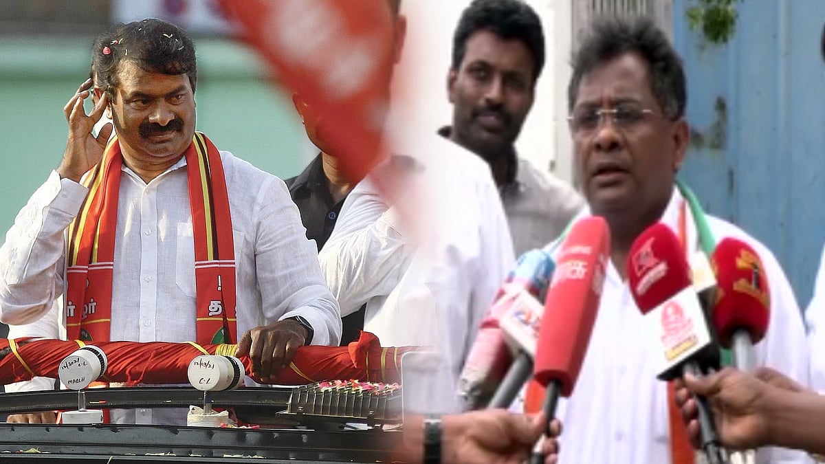 கலைஞர் குறித்து இழிவாக பேசும் சீமான்... நடவடிக்கை எடுக்கக் கோரி காங்கிரஸ் நிர்வாகி புகார்!