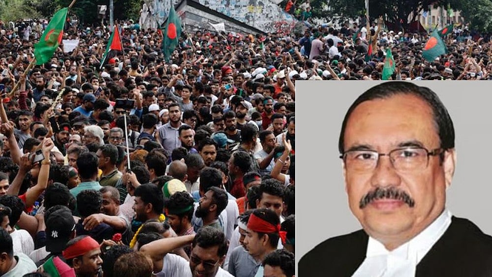 வங்கதேசத்தில் தொடரும் போராட்டம் : மாணவர்கள் கெடு காரணமாக உச்சநீதிமன்ற தலைமை நீதிபதி பதவி விலகல் ! 