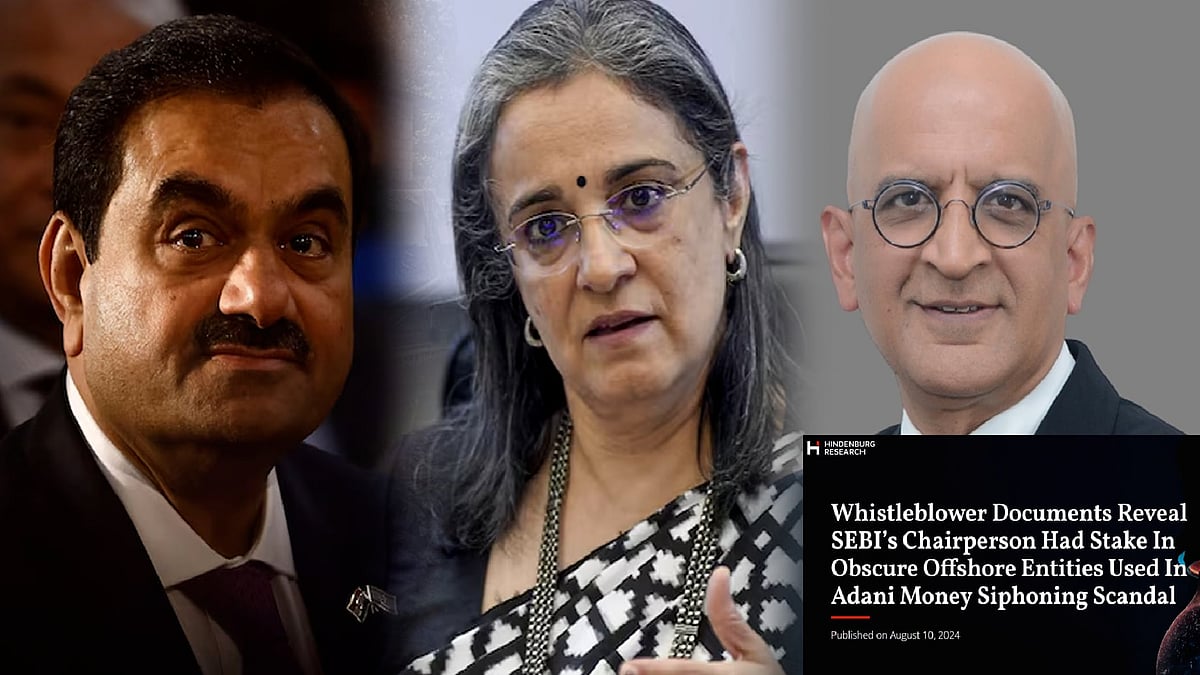 SEBI தலைவரும் அதானியின் பங்குதாரர் தான்! : Hindenburg வெளியிட்ட அதிர்ச்சி தகவல்!