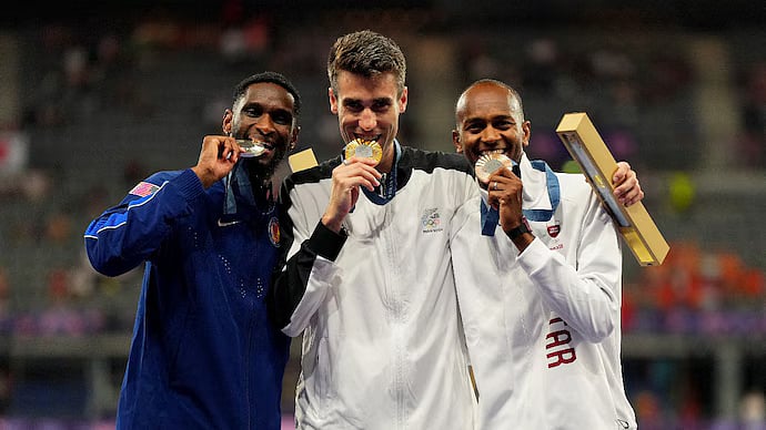 Paris Olympics High jump Podium