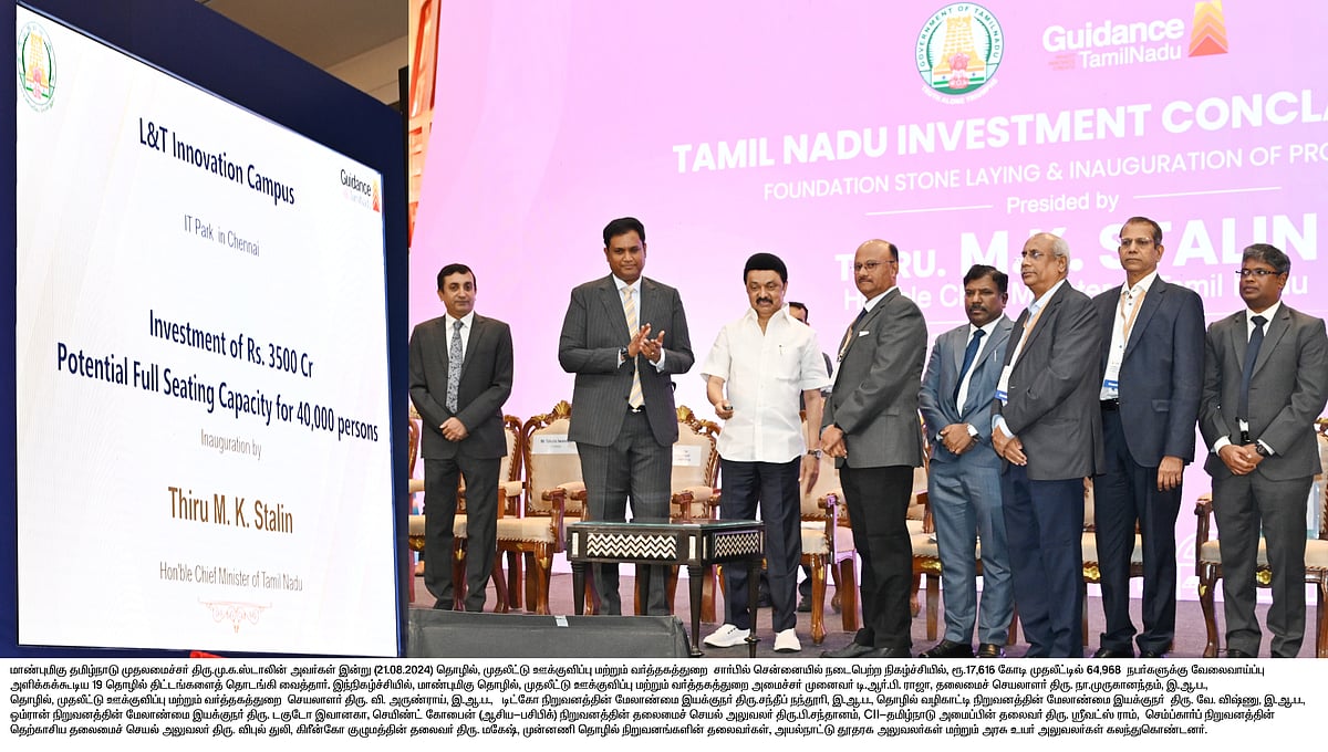 “தொழிலதிபர்களுக்கு நம்பிக்கை அளித்துள்ளது தமிழ்நாடு” - முதலீட்டாளர்கள் மாநாட்டில் முதலமைச்சர் பேச்சு!